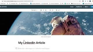 How To Publish A LinkedIn Article