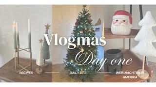 VLOGMAS DAY ONE | GROCERY SHOPPING | DAILY LIFE | CHRISTMASTREE