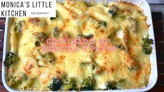 Brocoli y Papas gratinadas | Receta facil y rapida