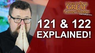 GREAT GM: 121 & 122 technique explained - Storytelling for your rpg session - game master tips