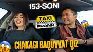 Taksida prank 153-Soni Namanganlik bloger qiz seylisha bilan bo’ldi 16+