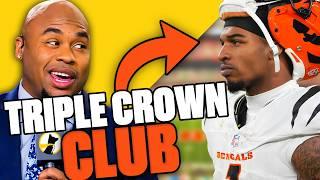 Steve Smith welcomes Ja'Marr Chase into the Triple Crown Club