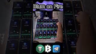 Blum On Fire #telegram #blum #airdrop #shorts