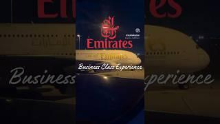Emirates A380 Business Class experience, in 60s ️ #emirates #businessclass