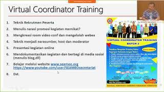 Virtual Coordinator Training   Untuk Indonesia