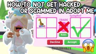 How to NOT get Hacked or Scammed in Adopt Me!  || Roblox Adopt Me (luvhhayley)