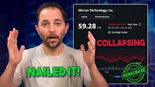 Nailed the Collapse of Micron ($MU) - Collapsed 30% to Come