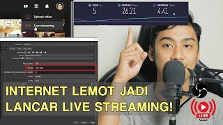 Tips Setting Bitrate OBS Studio Untuk Live Streaming dengan koneksi Internet lambat