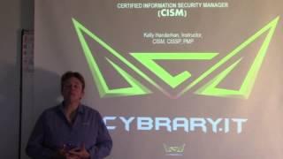 Preview the ISACA CISM Training Course by Cybrary