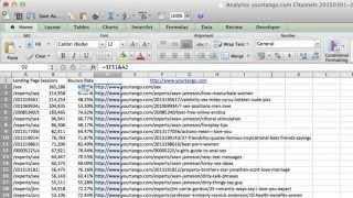Create Full URLs from Google Analytics in Excel or Google Sheets