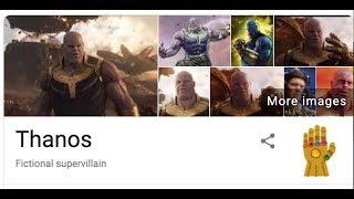 Thanos Google Search Effect - Avengers Endgame