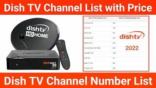 Dish TV Channel List with Price | All Dish TV Channel Number | #DishTV Channel Number