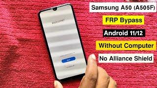 Samsung A50 FRP Bypass Android 11/12 | Samsung A505F Google Account Remove Without Pc 2022