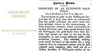 The first newspaper reports of the gold discovery in Australia