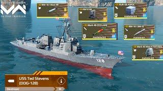 USS Ted Stevens (DDG-128) - January Battle Pass New Free Ship | Modern Warships