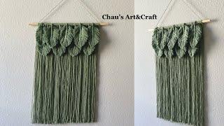 DIY | Macrame leaves Wall Hanging | Easy Crafts Ideas | Home Decor