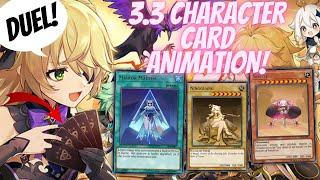 New Character Card Animation | Genshin Impact 3.3 Trading Card Game