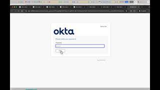 Tech quickie - Okta signin tool, on the web.