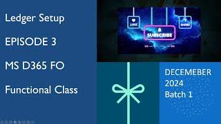 Episode 3 : Setup Consolidation elimation entity and ledger setup for consolidation