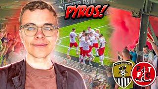 PYROS AND 90+5 HEARTACHE | NOTTS COUNTY VS FLEETWOOD TOWN VLOG