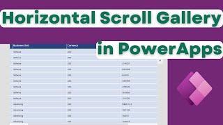How to Create a Horizontal Scrollable Gallery in Power Apps | Scrollable Gallery in Canvas Apps