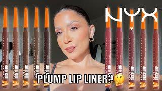 Plump Liner? *new* NYX DUCK PLUMP LIP LINER + NATURAL LIGHTING SWATCHES + EAT TEST