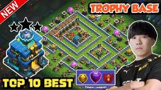 TOP 10 NEW  TH12 TROPHY BASE + REPLAY || TH12 TROPHY PUSHING BASE + LINK || ANTI 3 STAR BASE 2024