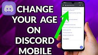 How To Change Your Age On Discord Mobile