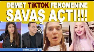 Demet Akalın ve Tiktok fenomeni Uzun Makarna Özgür Balakar birbirine girdi! Özgür canlı yayında...