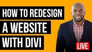 How to redesign a website using Divi