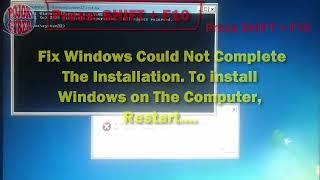 Fix Windows Could Not Complete The Installation To install Windows on The Computer Pojok Cyber