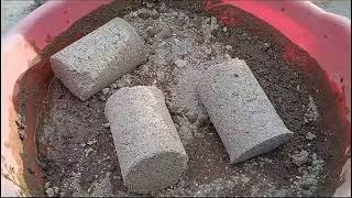 ASMR|| Dusty Sand cement + white concrete water crumbling #asmrvideo #satisfying #relaxing