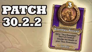 Rivendare Portrait BACK!  Patch 30.2.2 Hearthstone Battlegrounds