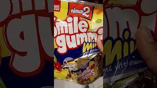 Smile gummi minis a different candy #satisfyingsounds #candyasmr #asrmfood #foodie #yummyfoods