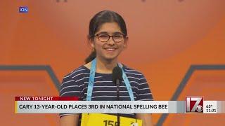 Cary middle school student places 3rd in Scripps National Spelling Bee finals