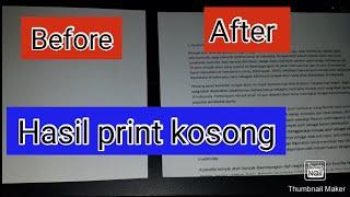 Canon pixma g2000 g2010 g2012 g3000 g3010 g4000 hasil print kosong tinta hitam tidak keluar macet