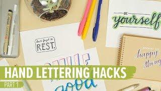 Hand Lettering Hacks for Beginners: Part 1