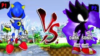 Metal Sonic & Sonic exe VS Dark Sonic & Dark Shadow I Sonic Battle JUS MUGEN v3