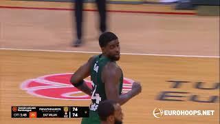 Panathinaikos Athens-EA7 Emporio Armani 90-77: Dwayne Bacon (career-high 31 points)