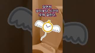 여자와 남자의 소변 과정 #shorts