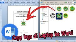 Cara Mengcopy Logo dari Laptop/Komputer ke Microsoft Word 2010