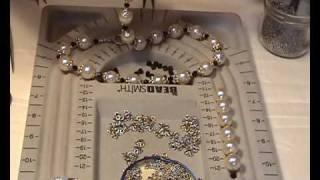 How to make a stunning pearl necklace #3(как делать жемчужные бусы)