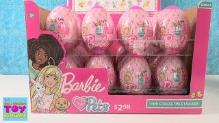 Barbie Pets Series 3 Collectible Figures In Surprise Eggs Opening | PSToyReviews