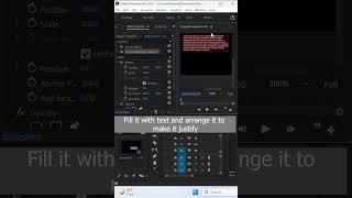 How to Align Justify Text in Adobe Premiere #short #shorts #tips #adobe #premiere #adobepremiere