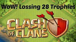 Let's Play Clash of Clans (Wow! Loss 28 Trophies)