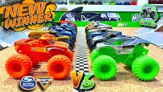 Toy Diecast Monster Truck Racing Tournament | Round #27 | Spin Master MONSTER JAM Series #25   #26