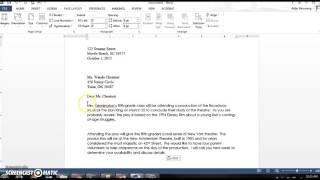 How to Setup Business Letters