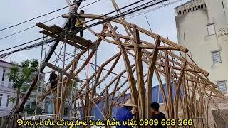 Nhà tre trúc đẹp,rẻ mà thi công nhanh,bền đẹp,đủ 4 tiêu chí