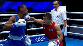 R16 (63.5KG) ABDULLAEV RUSLAN (UZB) vs COLIN LOUIS RICHARNO (MRI) | IBA World Championships 2023