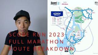 Plenty of water station, Score Marathon 2023 Full Marathon route breakdown,